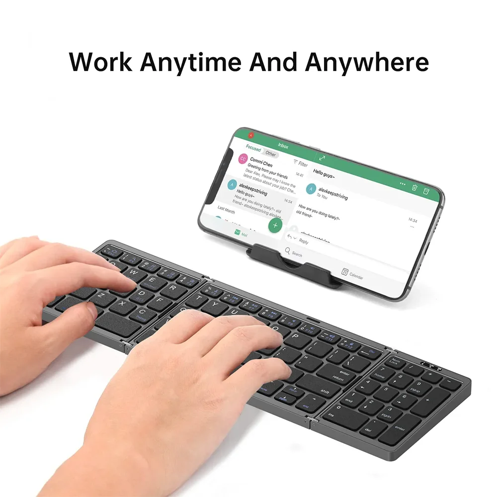 FOLDTYPE™ Wireless Folding Keyboard Portable Bluetooth Travel Keyboard