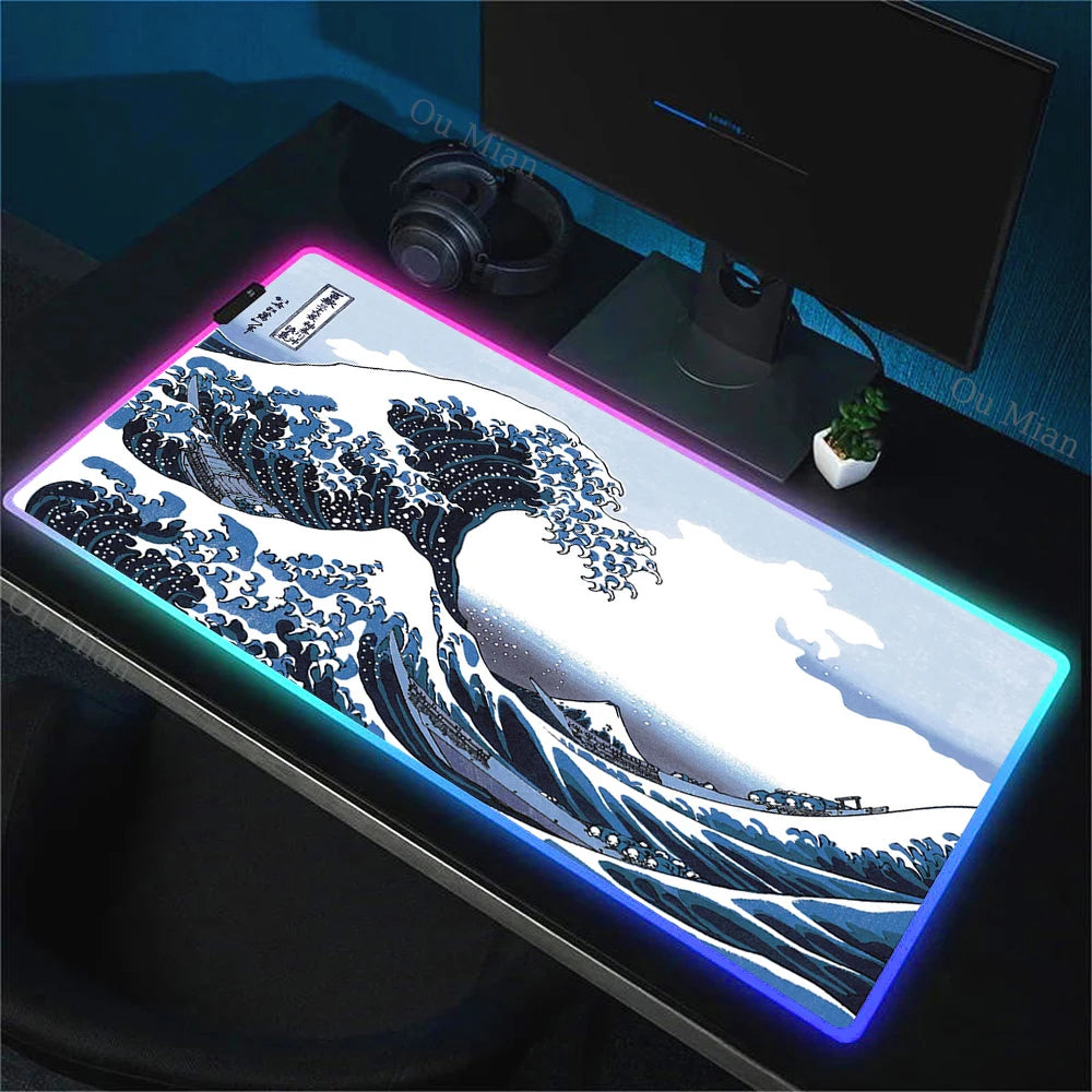 WAVEGLOW™ RGB Gaming Mouse Pad – Art Meets Performance