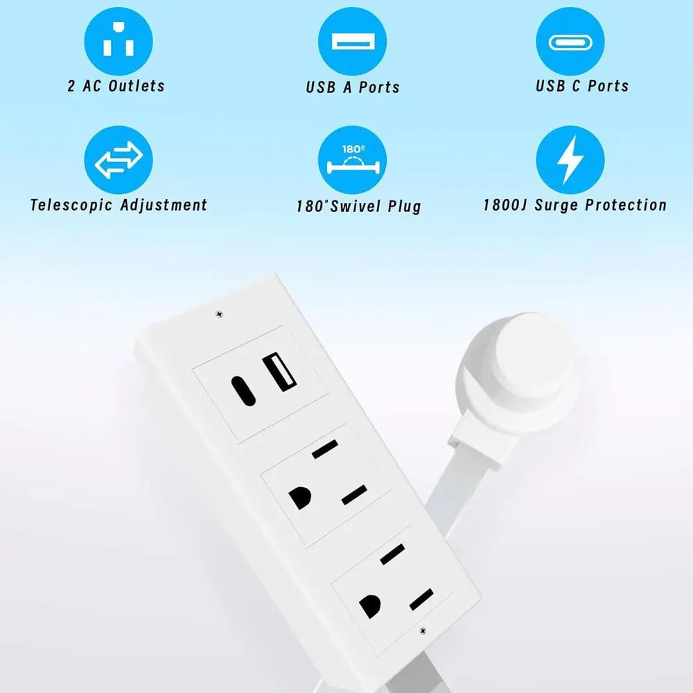 FlexiPower™ 180° Rotating Outlet Extender
