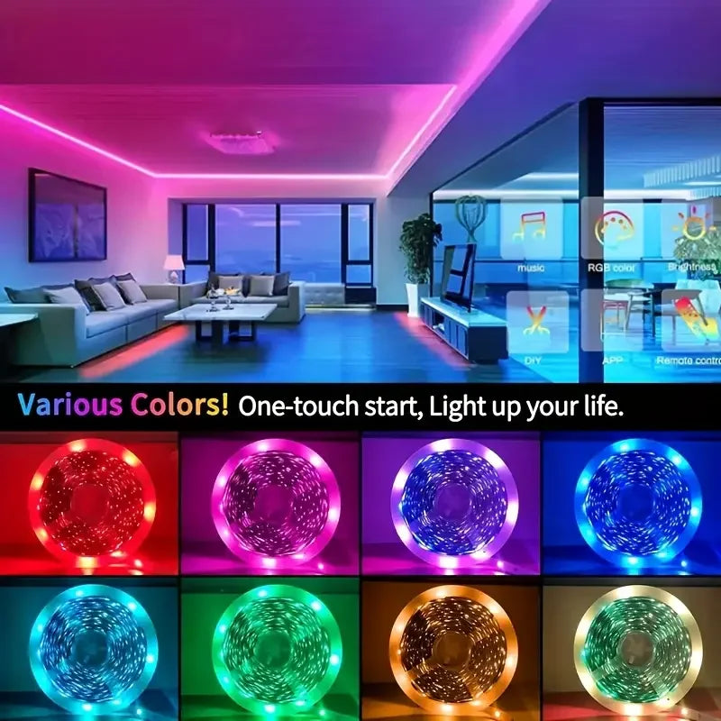 RGB LED Strip Lights with Remote