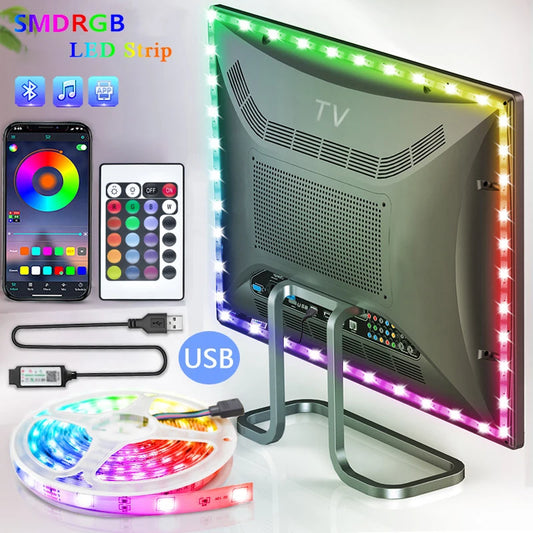 RGB LED Strip Lights with Remote