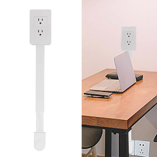 Rotatable Power Socket Expander – 3 Prong Adjustable Wall Power Strip