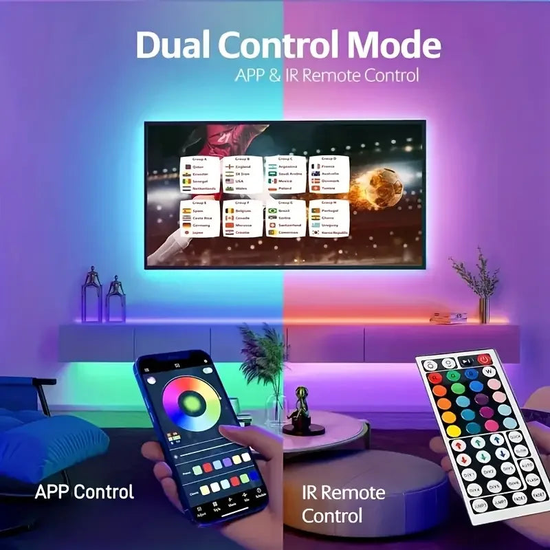 RGB LED Strip Lights with Remote
