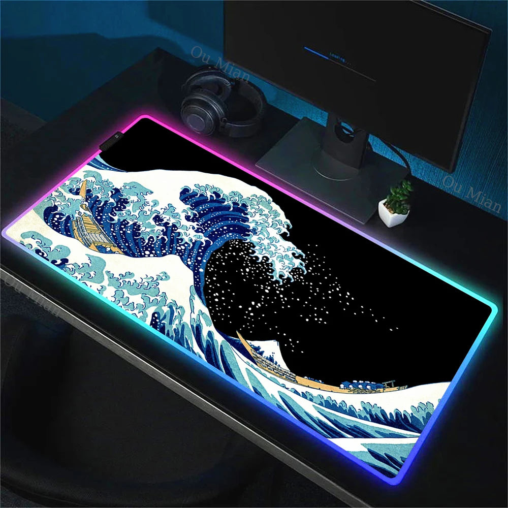 WAVEGLOW™ RGB Gaming Mouse Pad – Art Meets Performance
