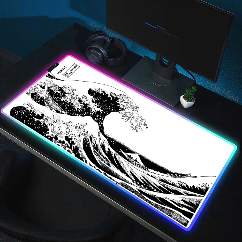 WAVEGLOW™ RGB Gaming Mouse Pad – Art Meets Performance