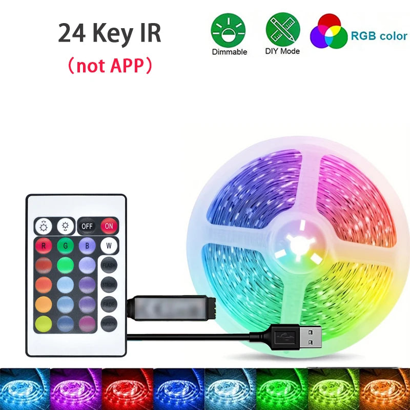 RGB LED Strip Lights with Remote