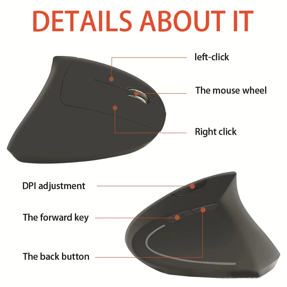  BearGrip™ Vertical Wireless Ergonomic Mouse