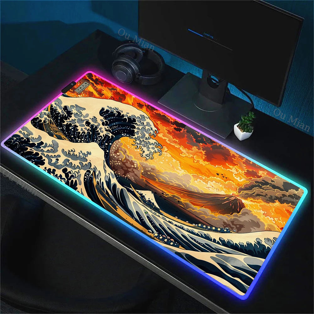 WAVEGLOW™ RGB Gaming Mouse Pad – Art Meets Performance